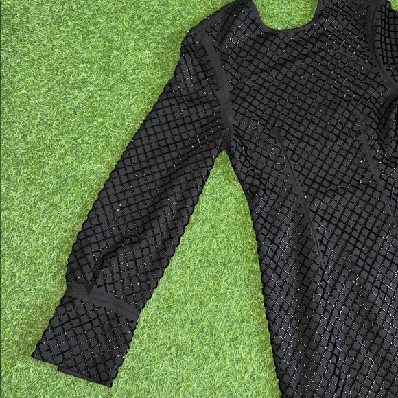 H&M Black Beaded Dress Cocktail Dress - Picture 10 of 17